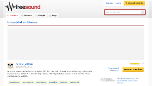 Freesound聲音庫：Industrial ambiance