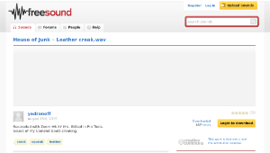 Freesound聲音庫：Leather creak.wav-資源代表圖