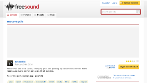 Freesound聲音庫：motorcycle -資源代表圖