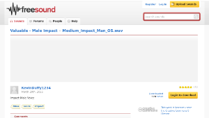 Freesound聲音庫：Medium_Impact_Man_OS.wav-資源代表圖