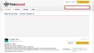 Freesound聲音庫：Arrow Impact 4-資源代表圖