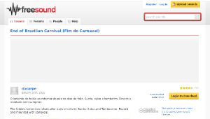 Freesound聲音庫：End of Brazilian Carnival (Fim do Carnaval)-資源代表圖
