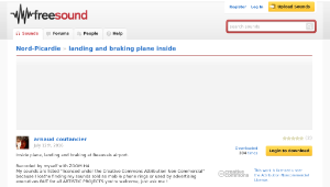 Freesound聲音庫：landing and braking plane inside-資源代表圖