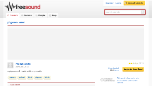 Freesound聲音庫：pigeon.wav-資源代表圖
