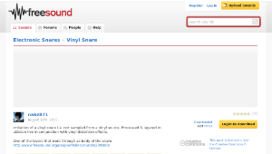 Freesound聲音庫：Vinyl Snare-資源代表圖