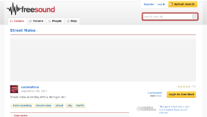 Freesound聲音庫：Street Noise
