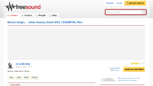 Freesound聲音庫：slow-heavy-beat-002-(100BPM).flac-資源代表圖