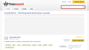Freesound聲音庫：Marching band drumming in parade-資源代表圖