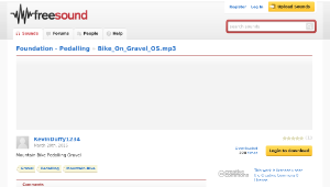 Freesound聲音庫：Bike_On_Gravel_OS.mp3