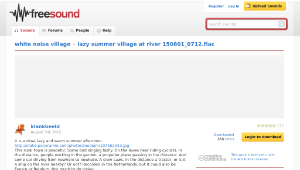 Freesound聲音庫：lazy summer village at river 150801_0712.flac-資源代表圖