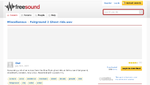 Freesound聲音庫：Fairground 2 Ghost ride.wav-資源代表圖