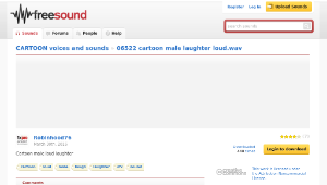 Freesound聲音庫：06522 cartoon male laughter loud.wav-資源代表圖