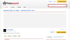 Freesound聲音庫：squeaky floor1.wav-資源代表圖