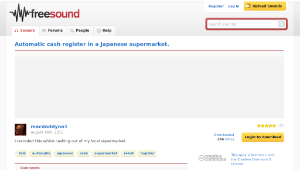 Freesound聲音庫：Automatic cash register in a Japanese supermarket.-資源代表圖