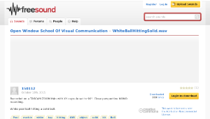 Freesound聲音庫：WhiteBallHittingSolid.wav-資源代表圖