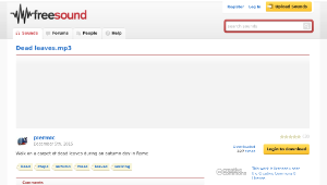 Freesound聲音庫：Dead leaves.mp3縮圖