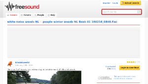 Freesound聲音庫：people winter woods NL Beek 01 160216_0848.flac-資源代表圖