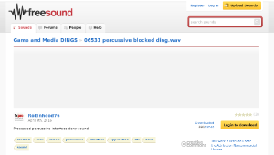 Freesound聲音庫：06531 percussive blocked ding.wav縮圖