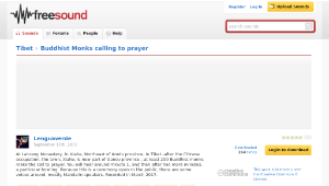 Freesound聲音庫：Buddhist Monks calling to prayer-資源代表圖