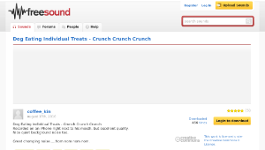 Freesound聲音庫：Dog Eating Individual Treats - Crunch Crunch Crunch-資源代表圖