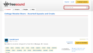 Freesound聲音庫：Cottage Wooden Doors - Assorted Squeaks and Creaks縮圖