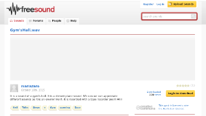 Freesound聲音庫：Gym'sHall.wav縮圖