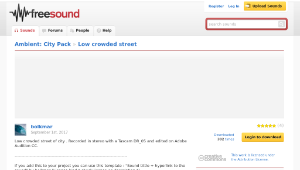 Freesound聲音庫：Low crowded street-資源代表圖