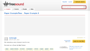 Freesound聲音庫：Paper Crumple 3-資源代表圖