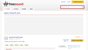 Freesound聲音庫：glass cling 01.wav縮圖