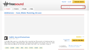 Freesound聲音庫：Cave_Water Running_Int.wav-資源代表圖