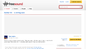Freesound聲音庫：e string.wav-資源代表圖