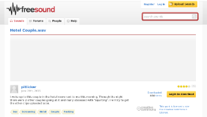 Freesound聲音庫：Hotel Couple.wav縮圖
