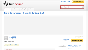 Freesound聲音庫：House Guitar Loop 1.aif