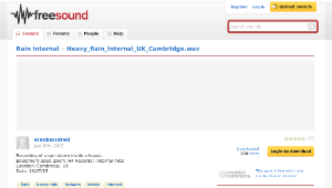 Freesound聲音庫：Heavy_Rain_Internal_UK_Cambridge.wav縮圖