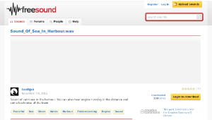 Freesound聲音庫：Sound_Of_Sea_In_Harbour.wav