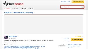 Freesound聲音庫：Hover vehicle rev loop-資源代表圖