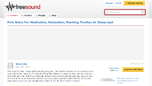 Freesound聲音庫：Pink Noise For Meditation, Relaxation, Masking Tinnitus Or Sleep.mp3縮圖