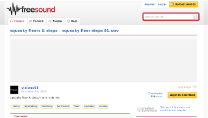 Freesound聲音庫：squeaky floor steps 01.wav-資源代表圖