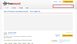 Freesound聲音庫：Turn Light On縮圖