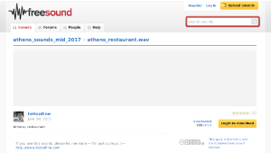Freesound聲音庫：athens_restaurant.wav-資源代表圖