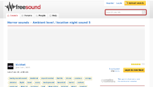 Freesound聲音庫：Ambient level / location night sound 5-資源代表圖