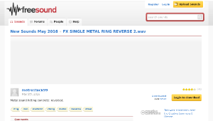 Freesound聲音庫：FX SINGLE METAL RING REVERSE 2.wav