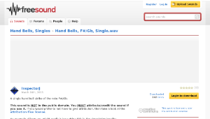 Freesound聲音庫：Hand Bells, F#/Gb, Single.wav-資源代表圖