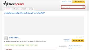 Freesound聲音庫：ambulance and police edinburgh old city.WAV-資源代表圖