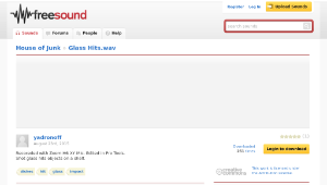 Freesound聲音庫：Glass Hits.wav-資源代表圖