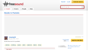 Freesound聲音庫：Hands In Pockets-資源代表圖