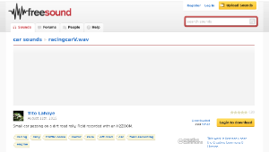 Freesound聲音庫：racingcarV.wav-資源代表圖