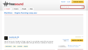 Freesound聲音庫：Engine Running Loop.wav