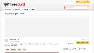 Freesound聲音庫：highway night 2.wav