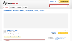 Freesound聲音庫：Brake_Gravel_Med_Speed_OS.mp3